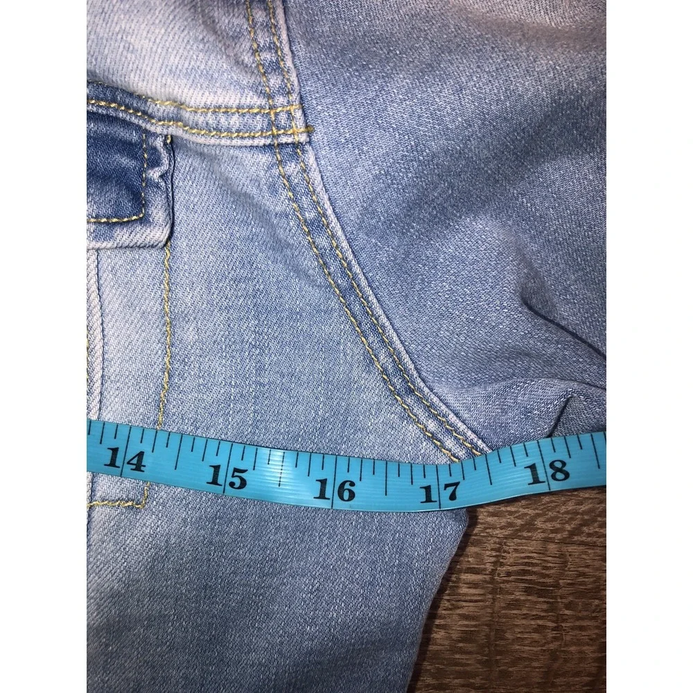 Cat And Jack Denim Jacket Girls XL (14-16) Blue Jean Snap Button‎ Stretch *spot
